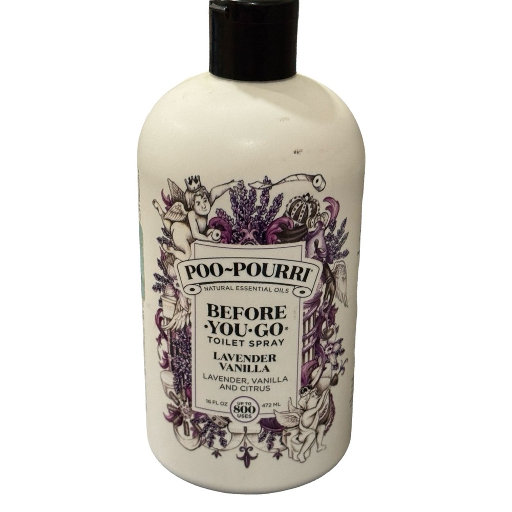 Poo-Pourri Lavender Vanilla Before-You-Go Toilet Spray Refill 16oz 800 Uses